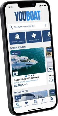 Mockup de l'application Youboat